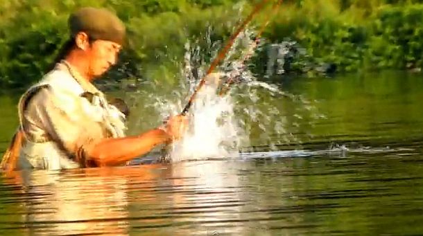 VIDEO: Fly fishing for carp